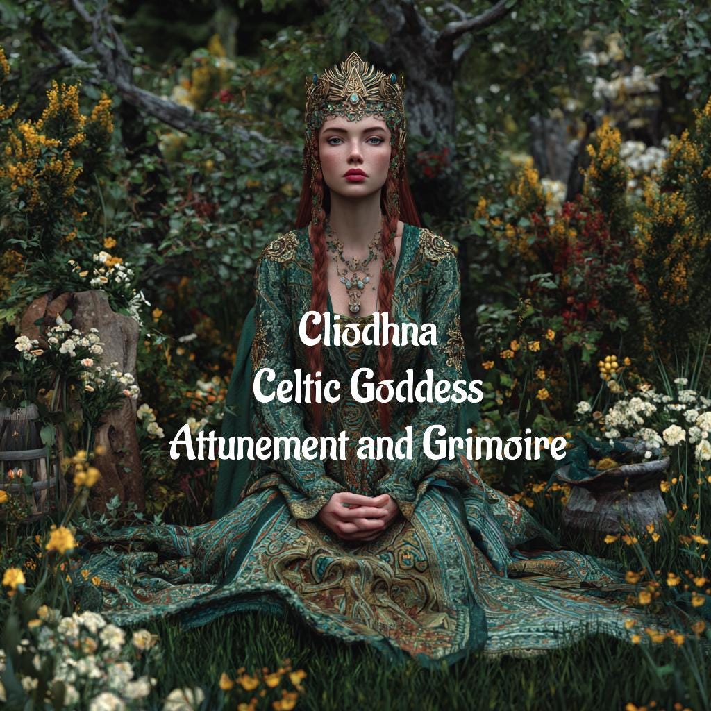 Cliodhna Attunement and Grimoire Celtic Goddess