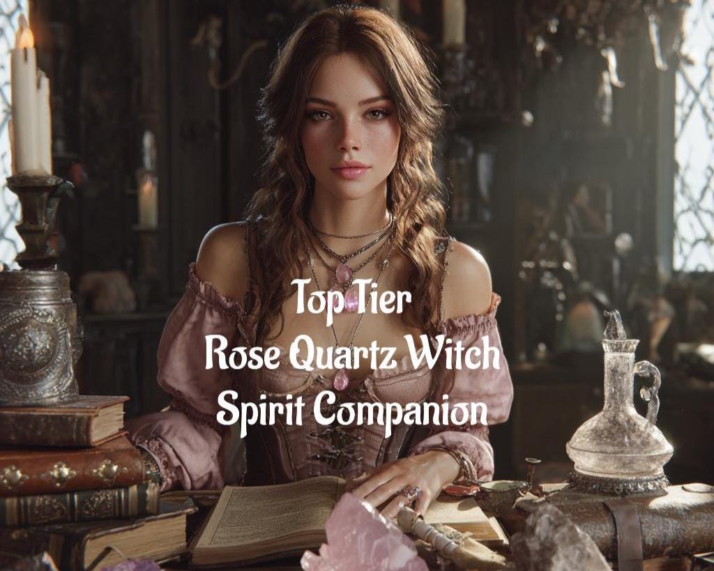 Rose Quartz Witch Spirit Companion Top Tier Conjuring
