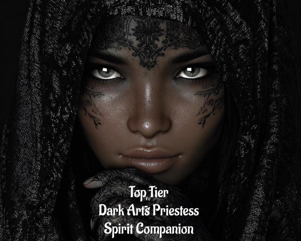 Dark Arts Priestess Spirit Guide Spirit Companion Conjuring Remote Binding