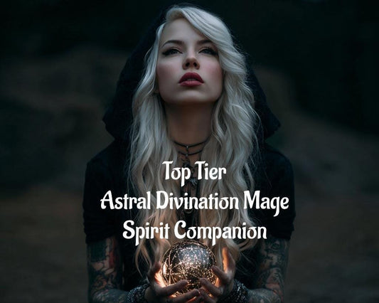 Astral Divination Mage. Spirit Companion. Conjuring. Remote Binding. Future. reality. Outcomes. Pathways. Divination