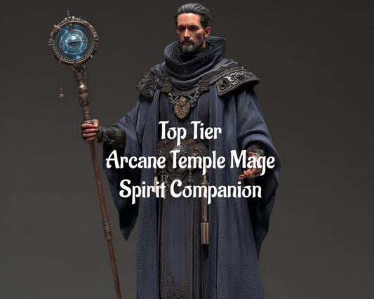 Arcane Temple Wizard Spirit Guide And Companion. Conjuring. Remote BInding