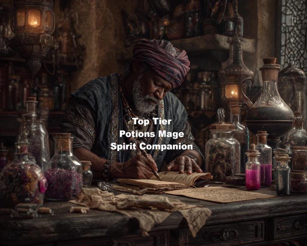 Potions Mage Spirit Guide: Advanced Potions Knowledge & Conjuring