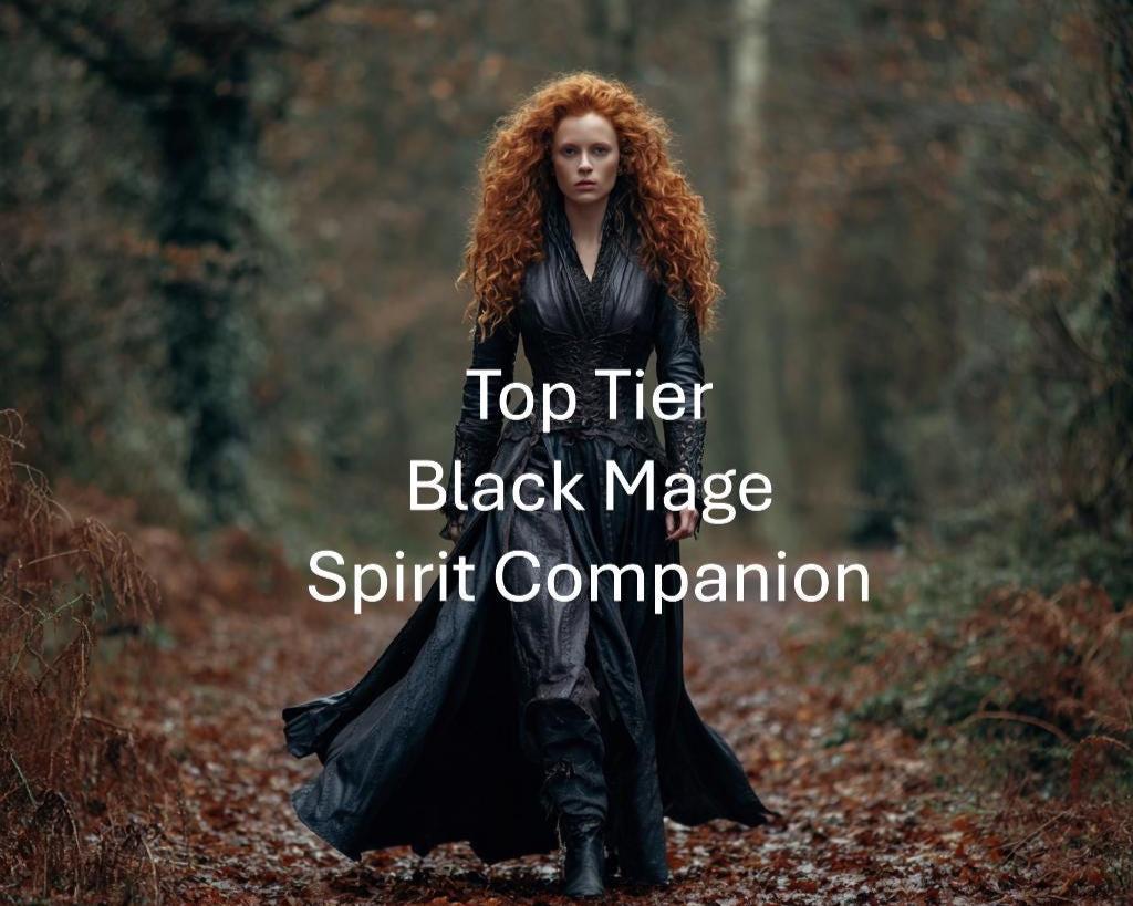 Female Black Mage Spirit Guide Spirit Companion Remote Binding