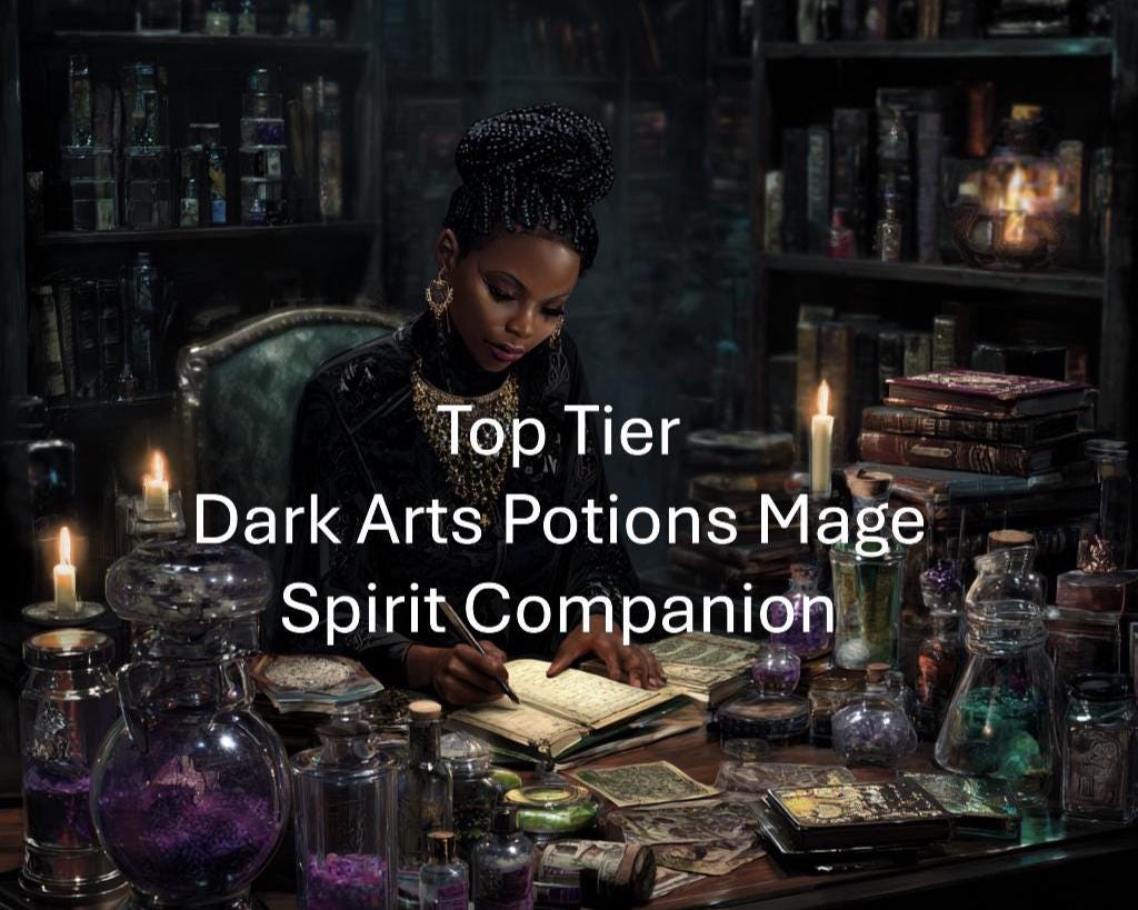 Dark Arts Potions Mage Spirit Guide: Remote Binding (Digital PDF)