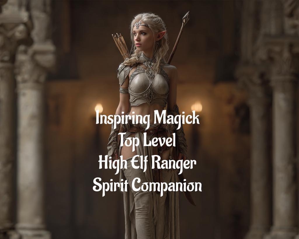 High Elf Ranger Spirit Companion: Dark Elf Guide Conjuring (Digital Service)