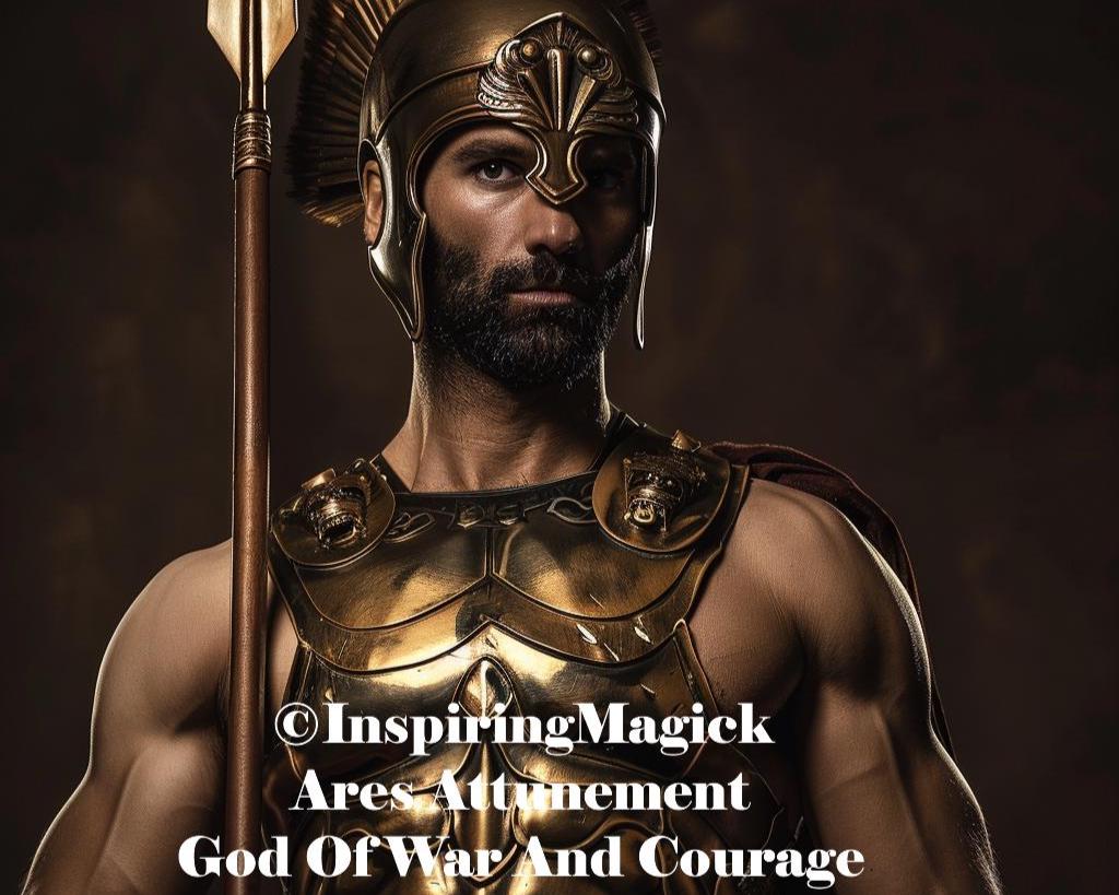 Ares Attunement. Greek God Of War And Courage