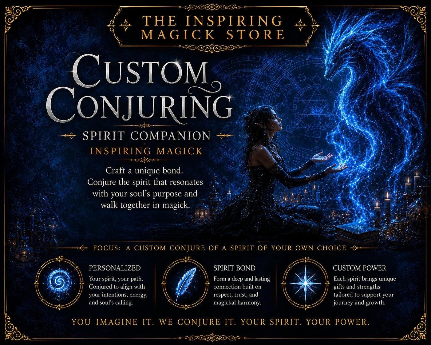Custom Spirit Companion. Conjuring. Top Tier
